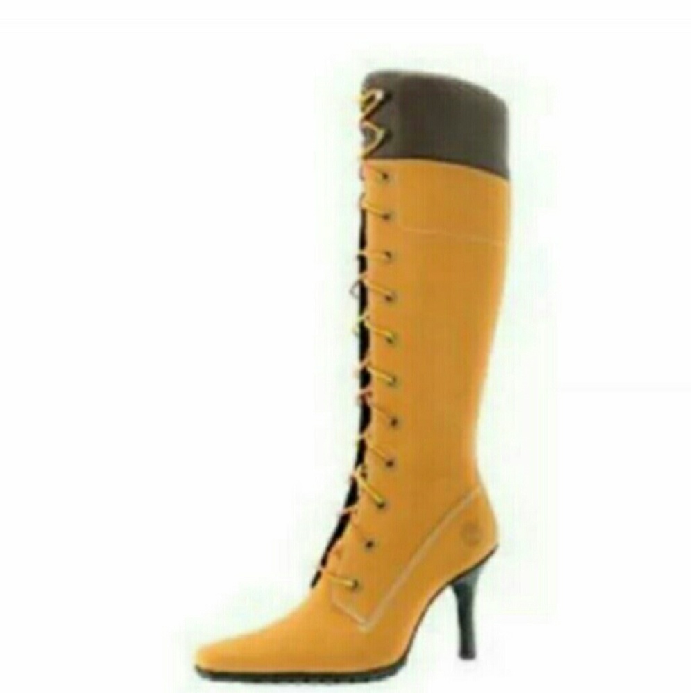 Woman stiletto timberland boots